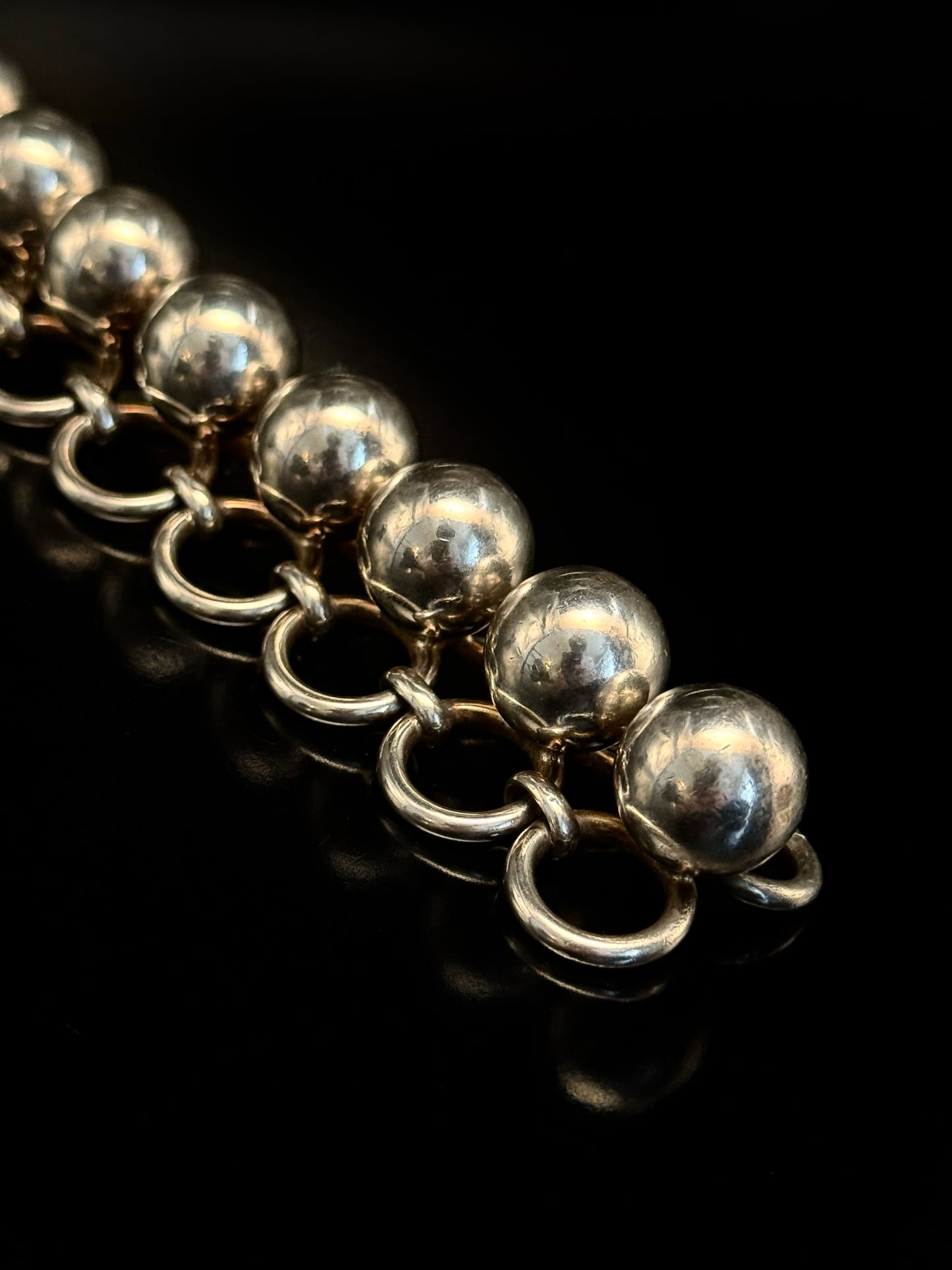 Art deco sphere bracelet