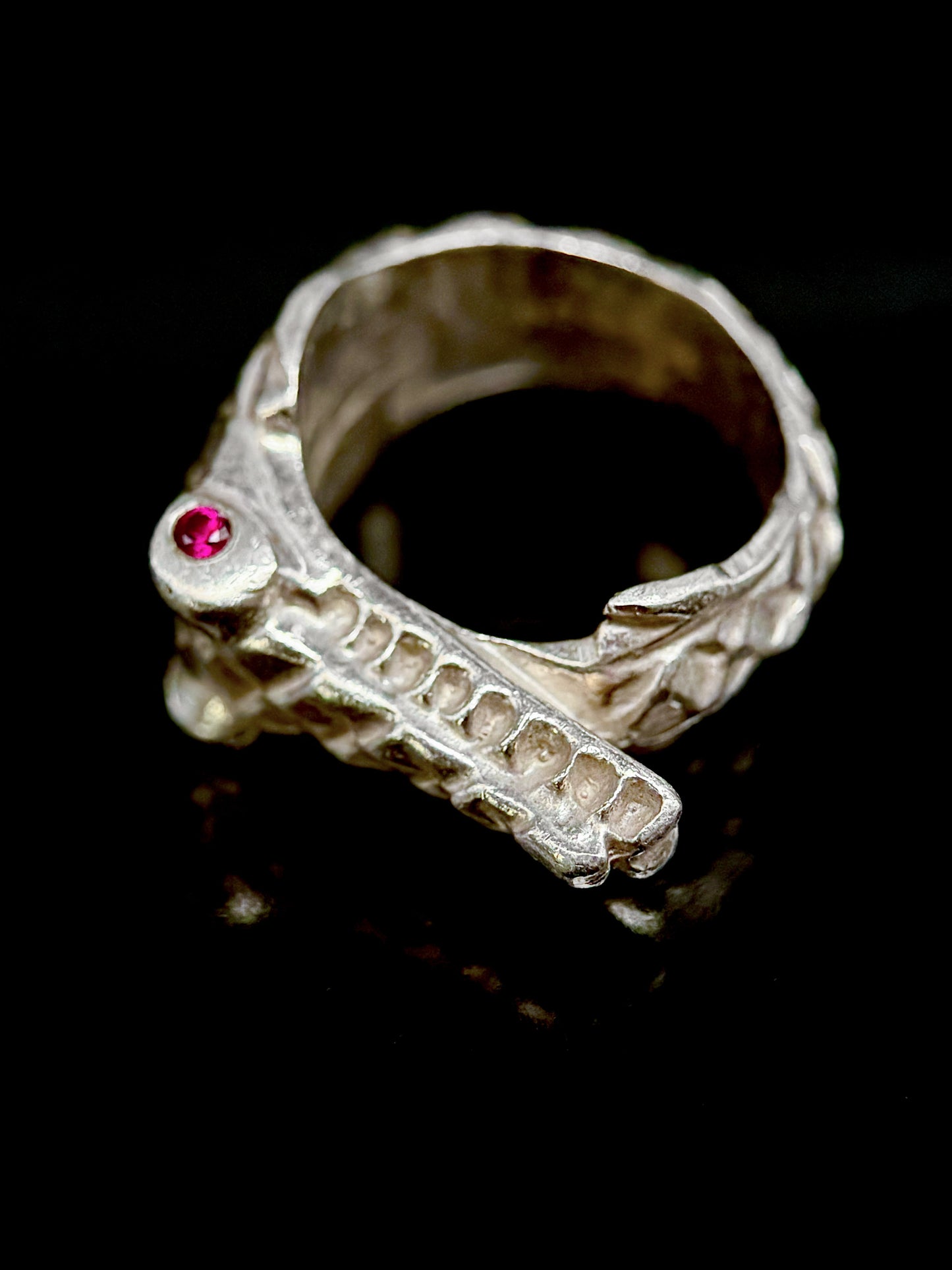 Bague crocodile