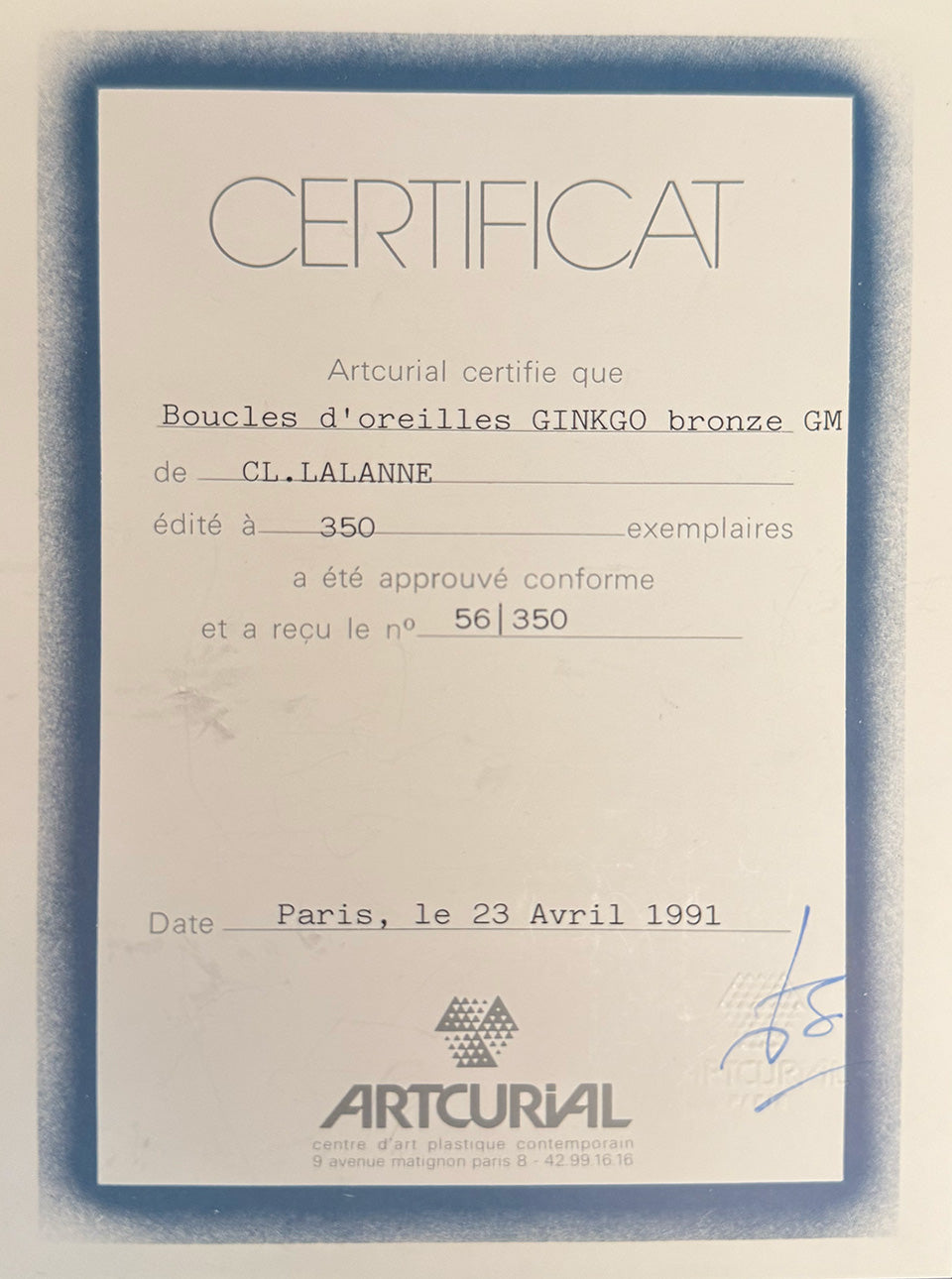 Boucles d'oreilles "Ginkgo"