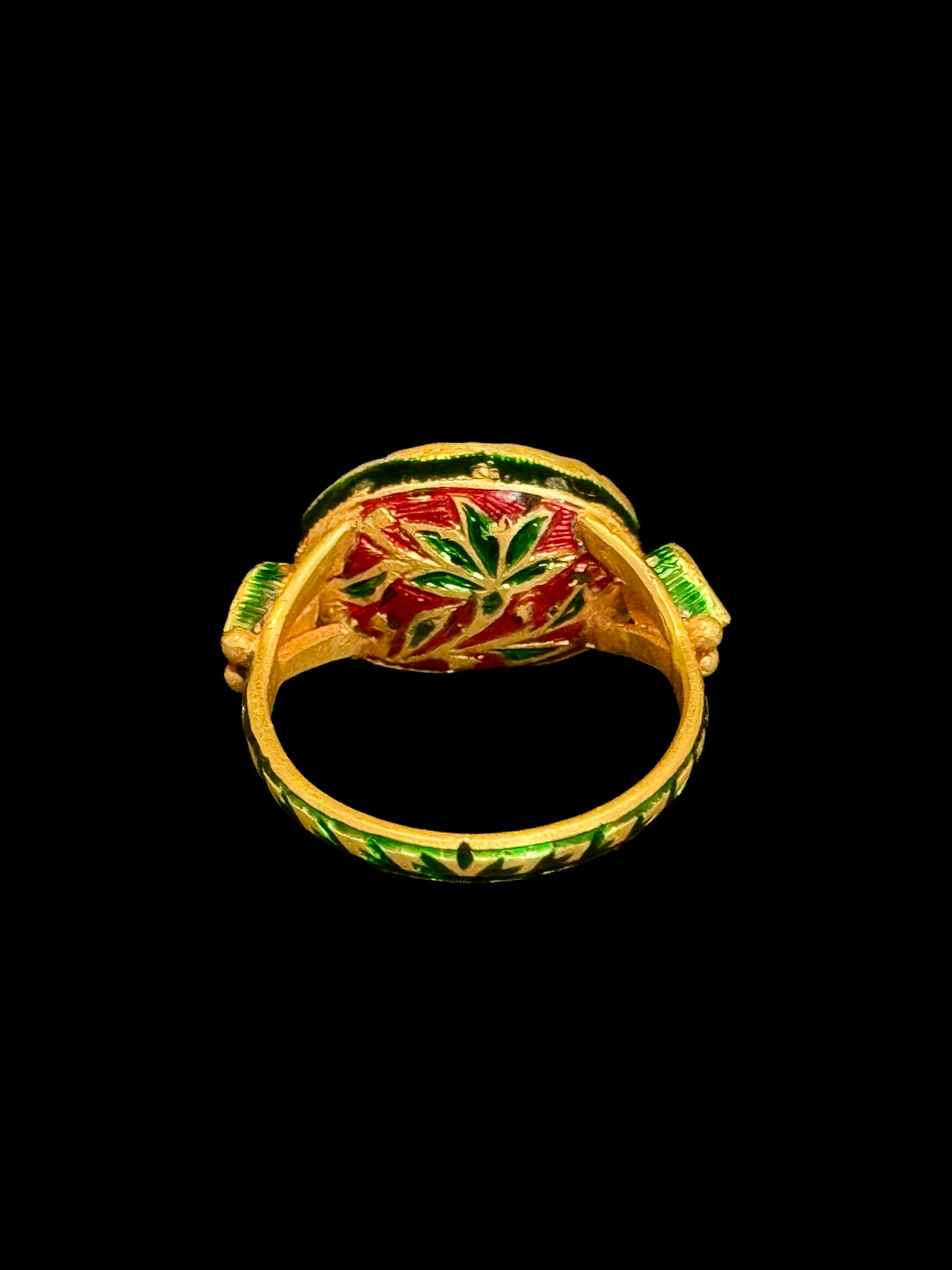 Indian enameled ring
