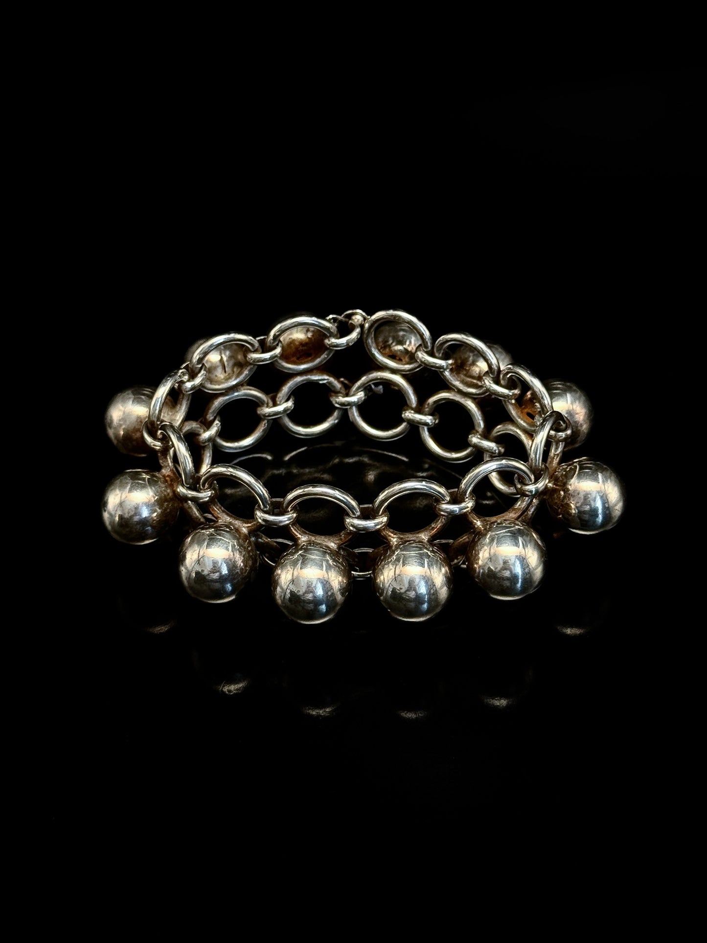 Art deco sphere bracelet