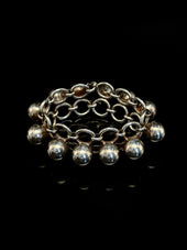 Art deco sphere bracelet