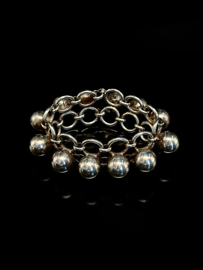 Art deco sphere bracelet