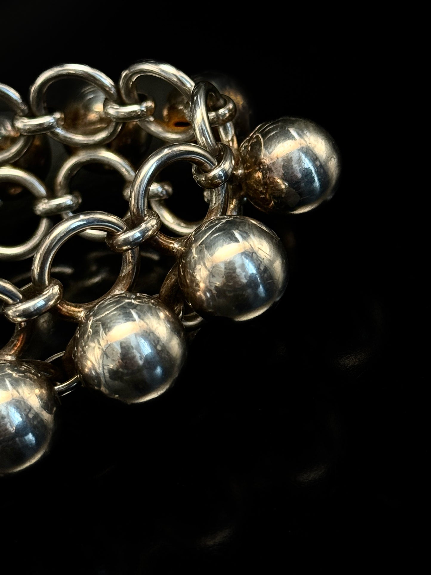 Art deco sphere bracelet