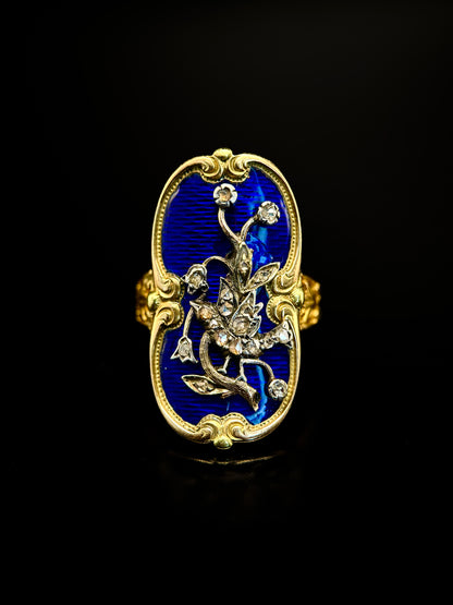 Bague Art nouveau oiseau