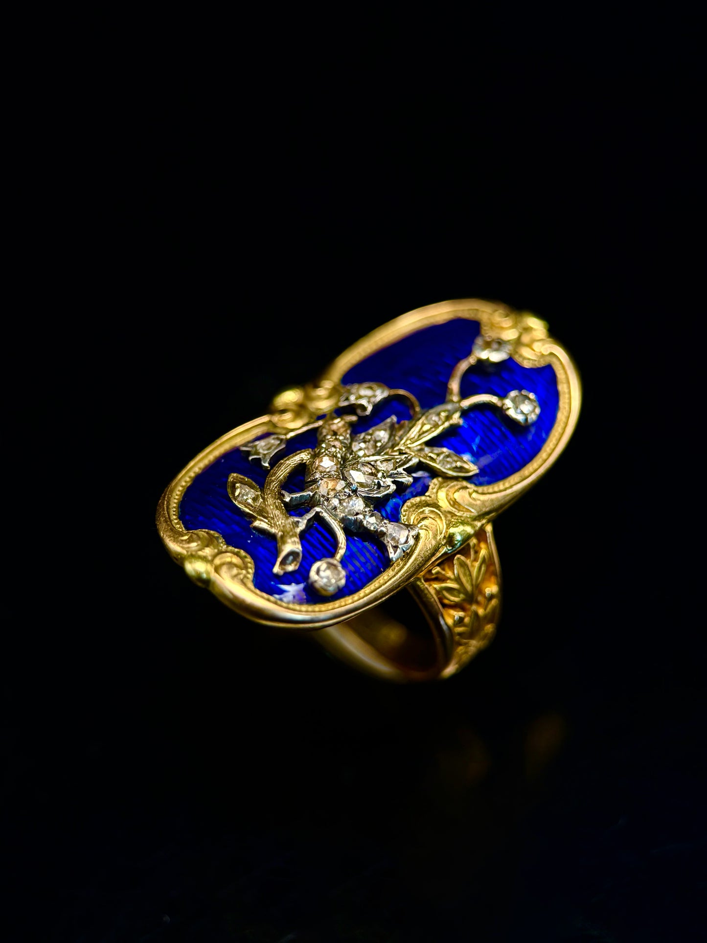 Bague Art nouveau oiseau