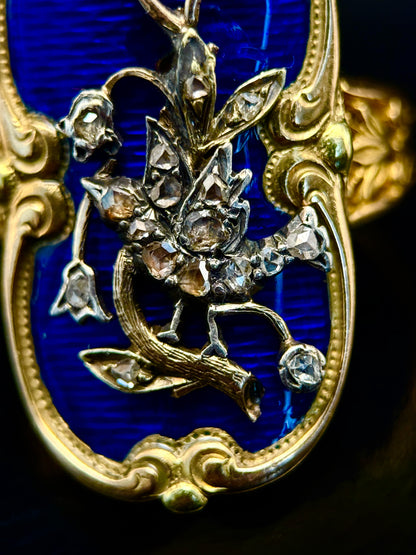 Bague Art nouveau oiseau