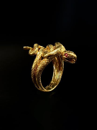 Bague serpent Art nouveau