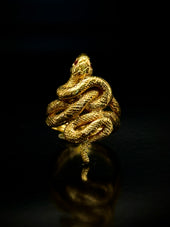 Art nouveau snake ring