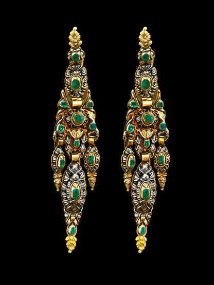 Catalan emerald earrings