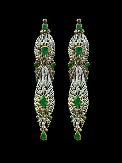 Catalan emerald earrings