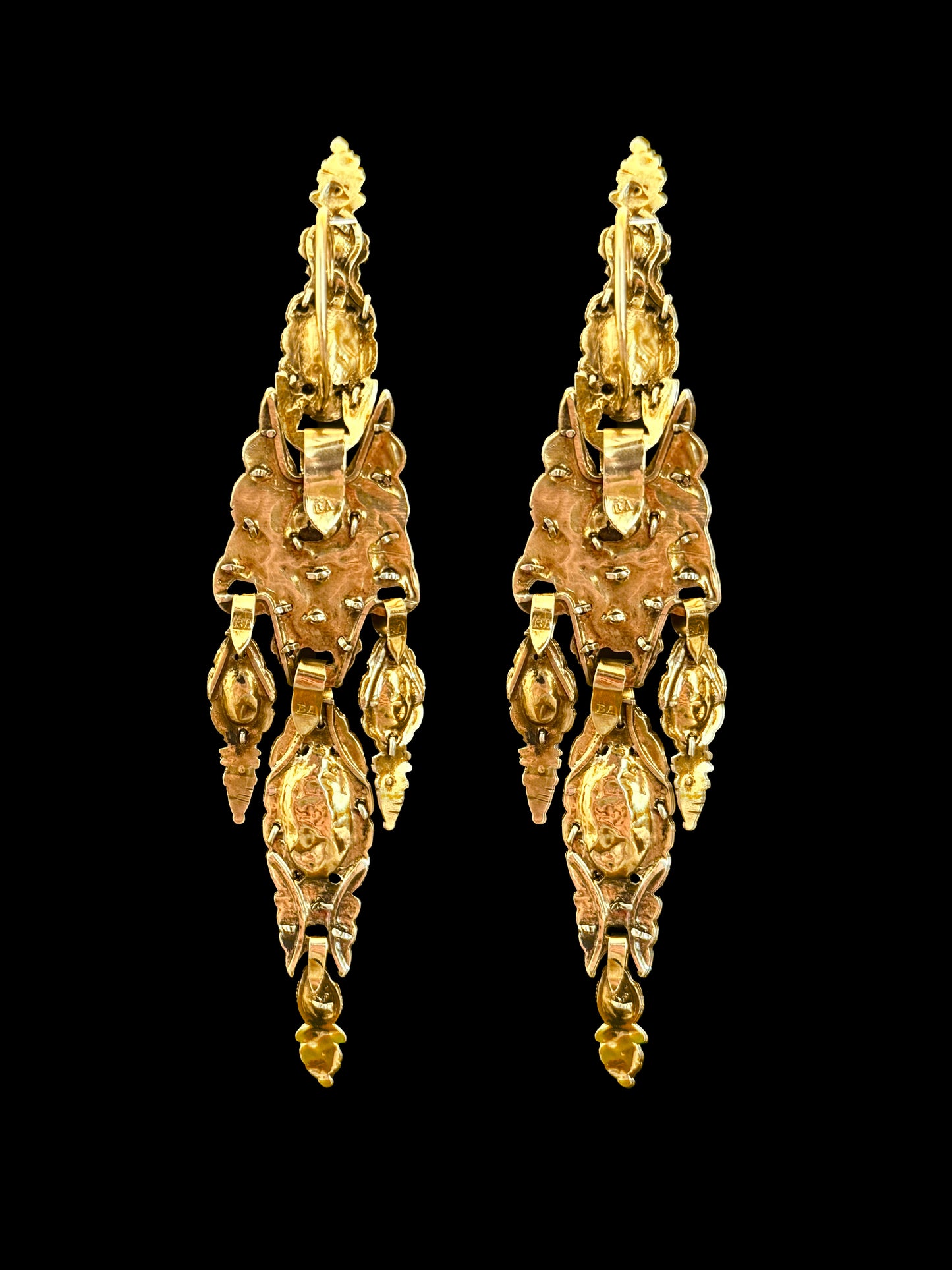Catalan emerald earrings