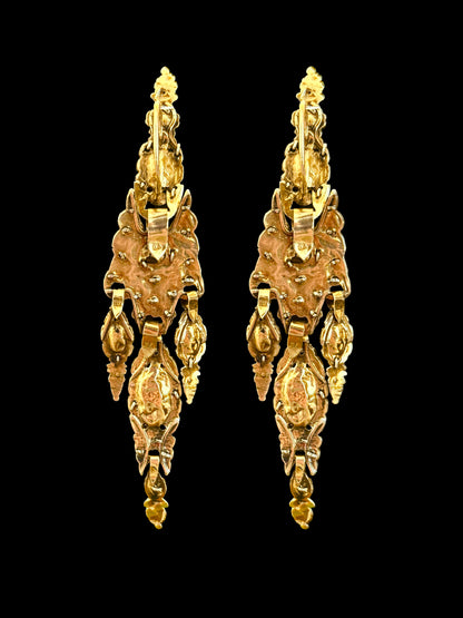 Catalan emerald earrings