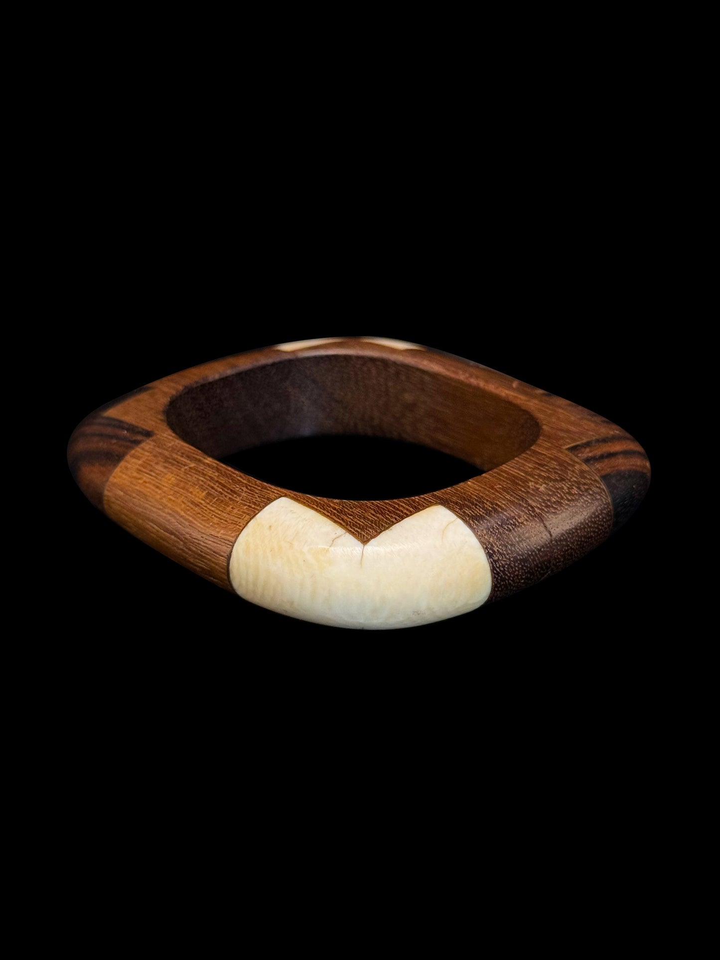 Wood and ebony bracelet