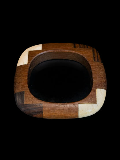 Wood and ebony bracelet