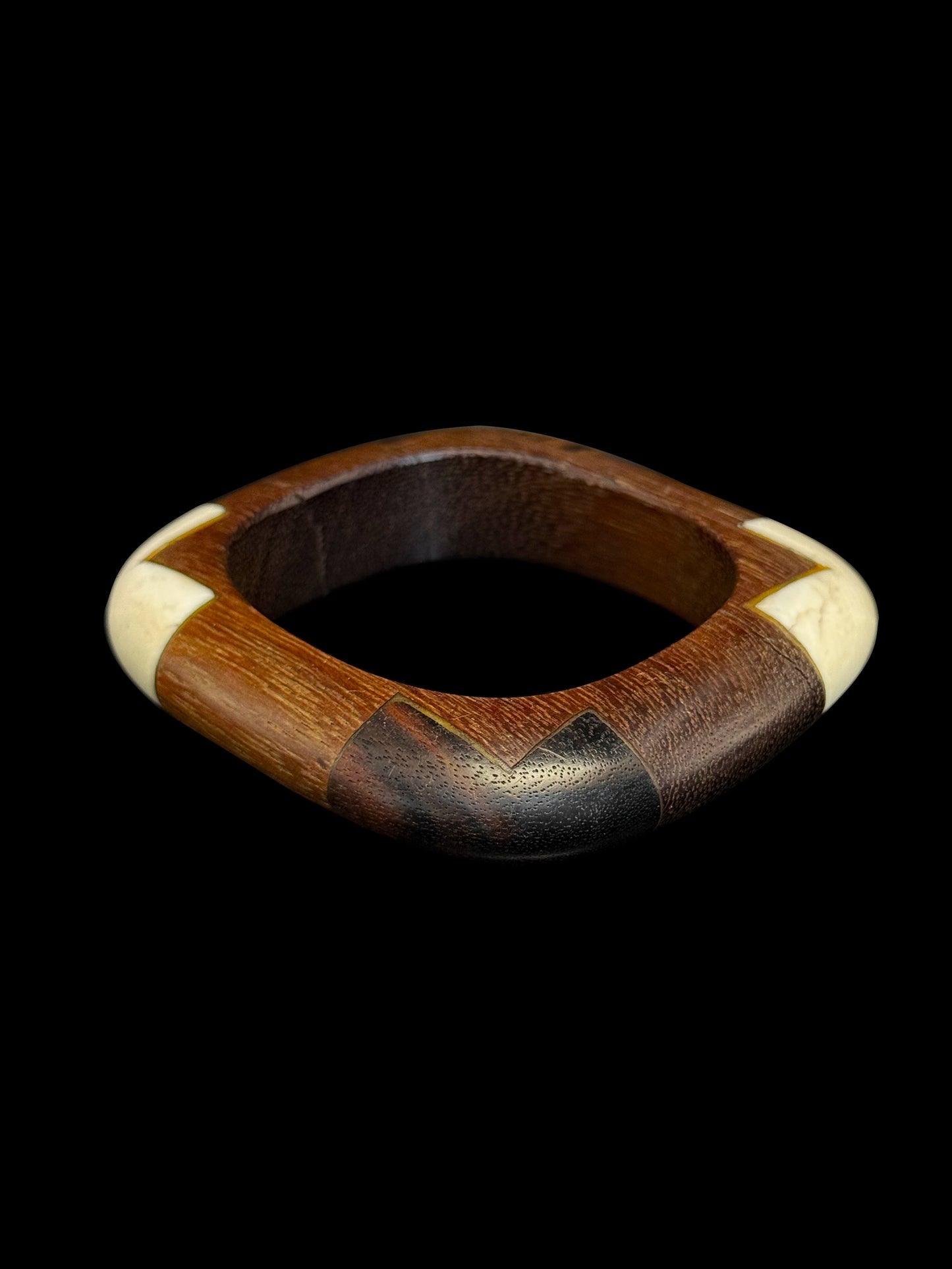 Wood and ebony bracelet