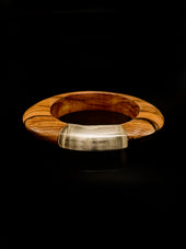 Wood and plexiglass bracelet