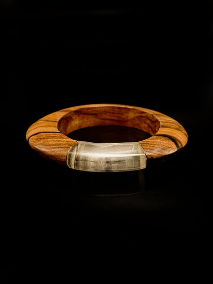 Bracelet en bois et plexiglas