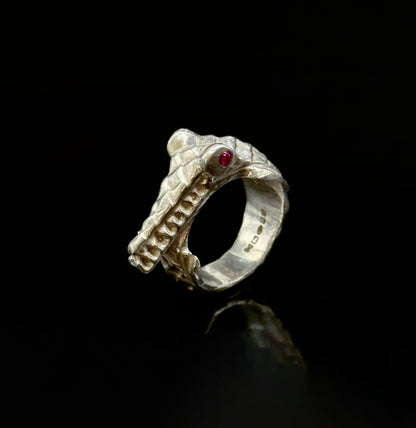 Bague crocodile