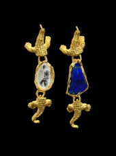 Boucles d'oreilles crocodile