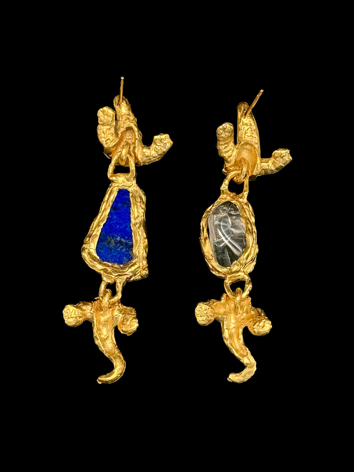 Boucles d'oreilles crocodile