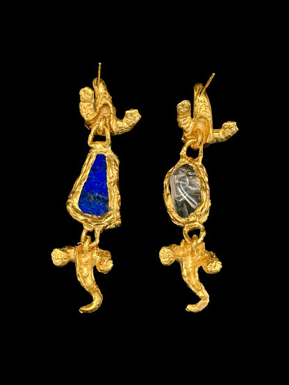 Boucles d'oreilles crocodile