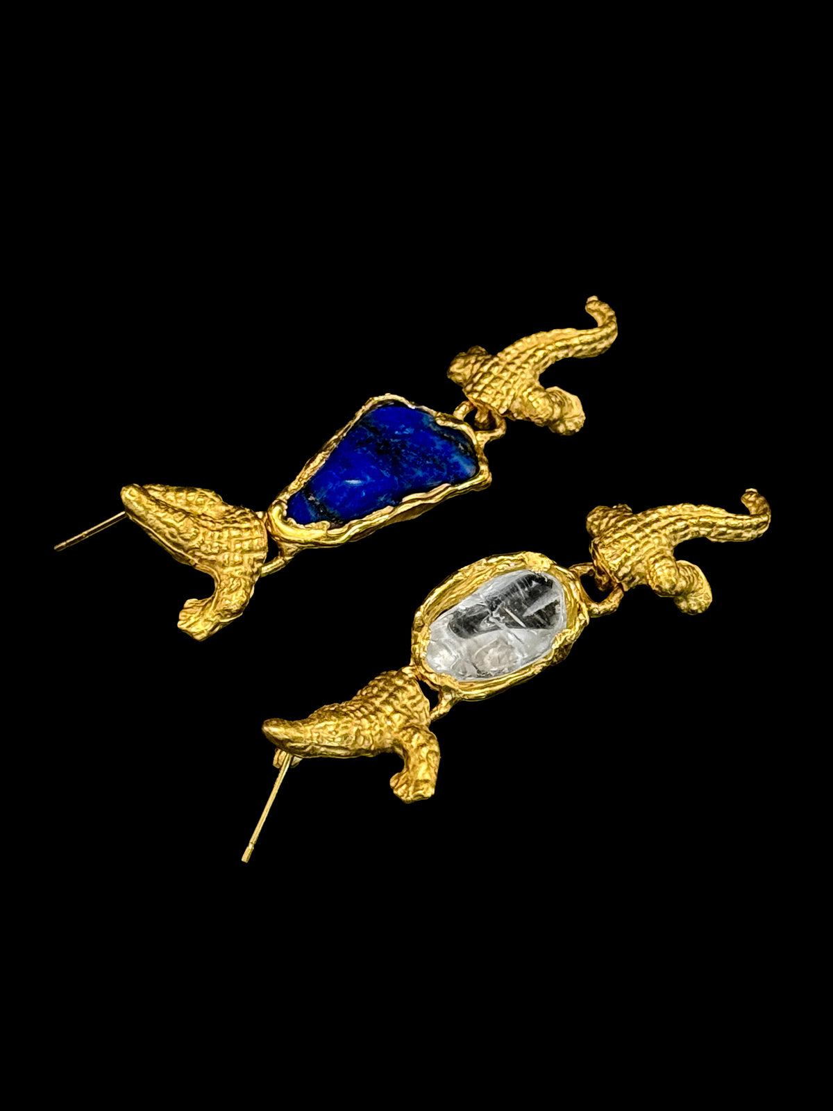 Boucles d'oreilles crocodile