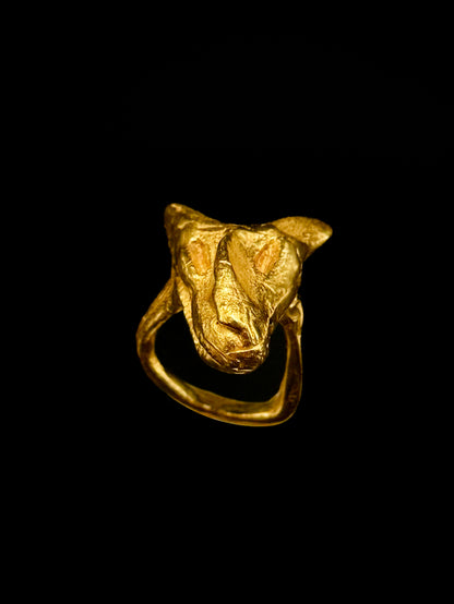 Fox head ring