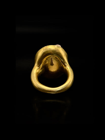 Bague camée en agate