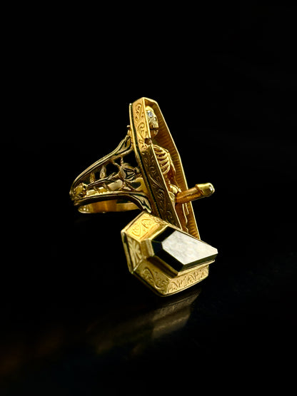 Bague memento mori