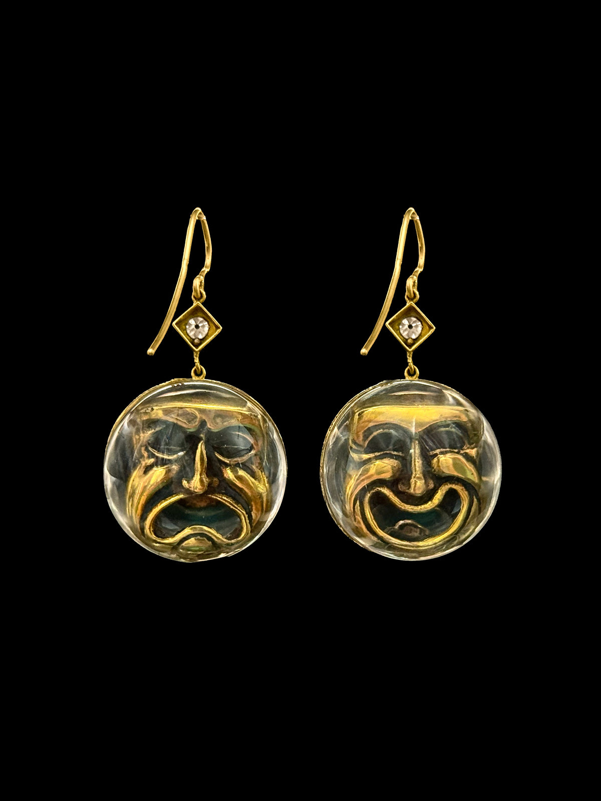 Boucles d’oreilles masques commedia dell'arte