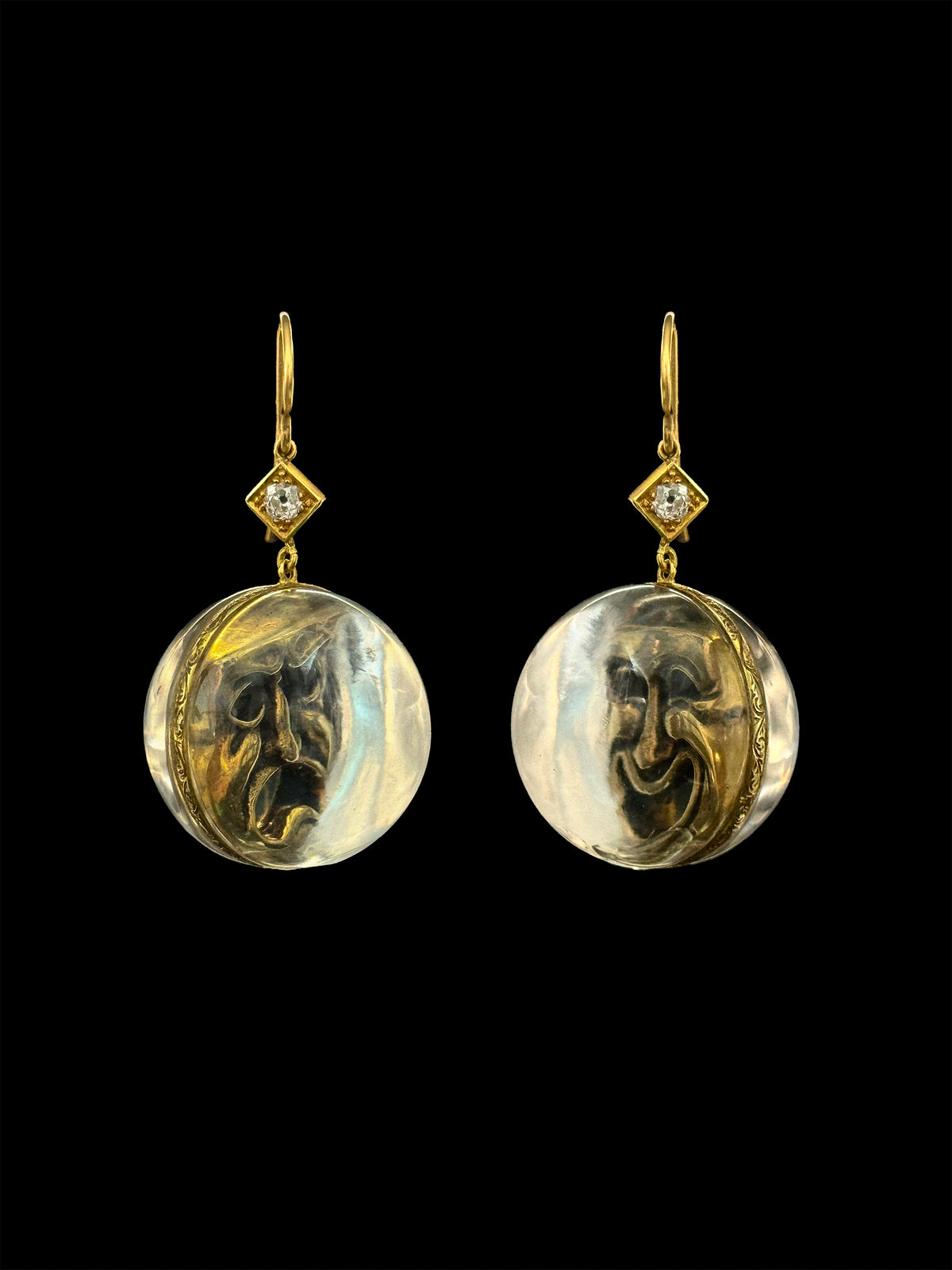 Boucles d’oreilles masques commedia dell'arte