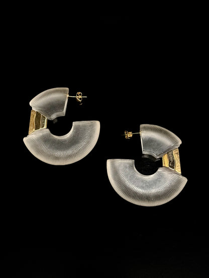 Boucles d'oreilles "mirroir"