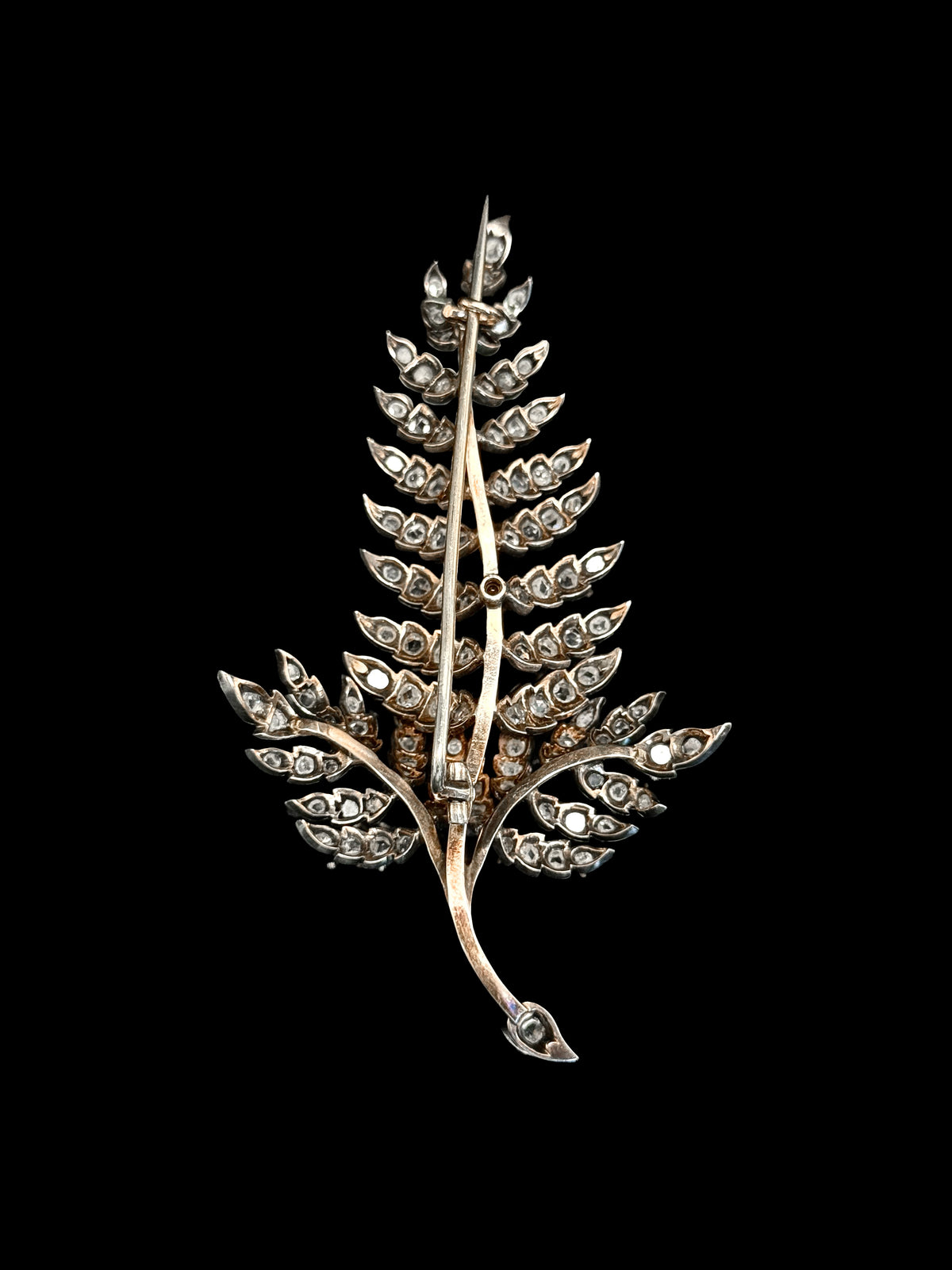 Diamond collage brooch