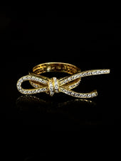Bague nœud en diamant 