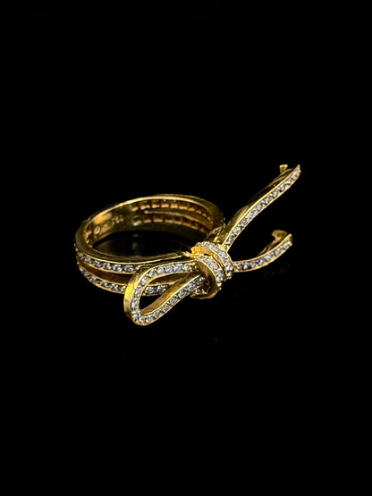 Bague nœud en diamant 