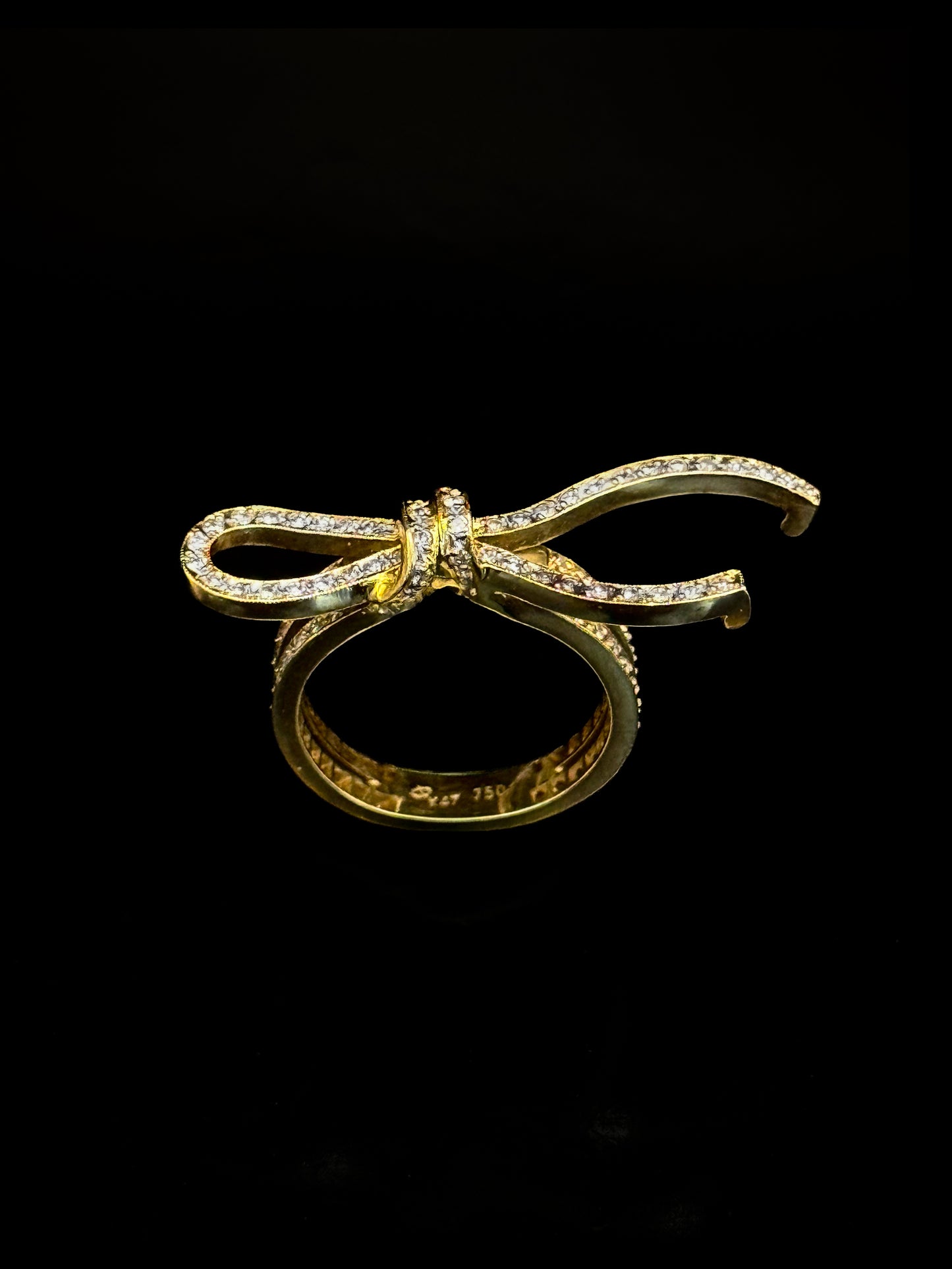 Bague nœud en diamant 