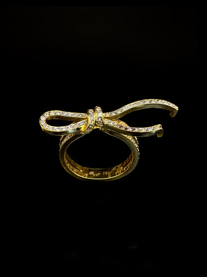 Bague nœud en diamant 