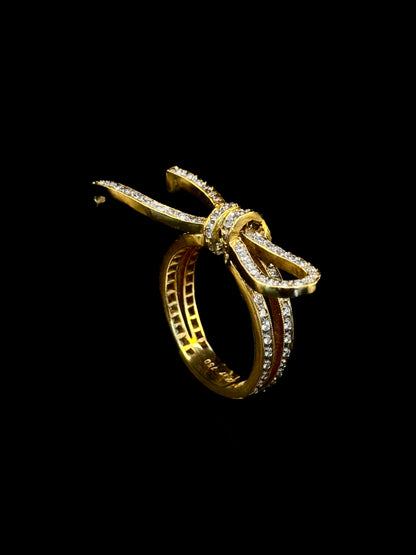 Bague nœud en diamant 