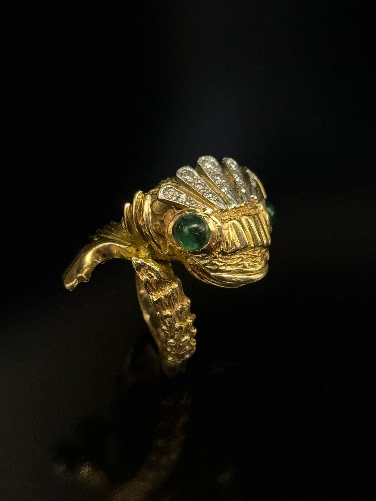 Fish gold ring