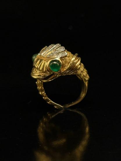 Fish gold ring