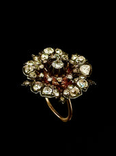 Flower diamonds ring