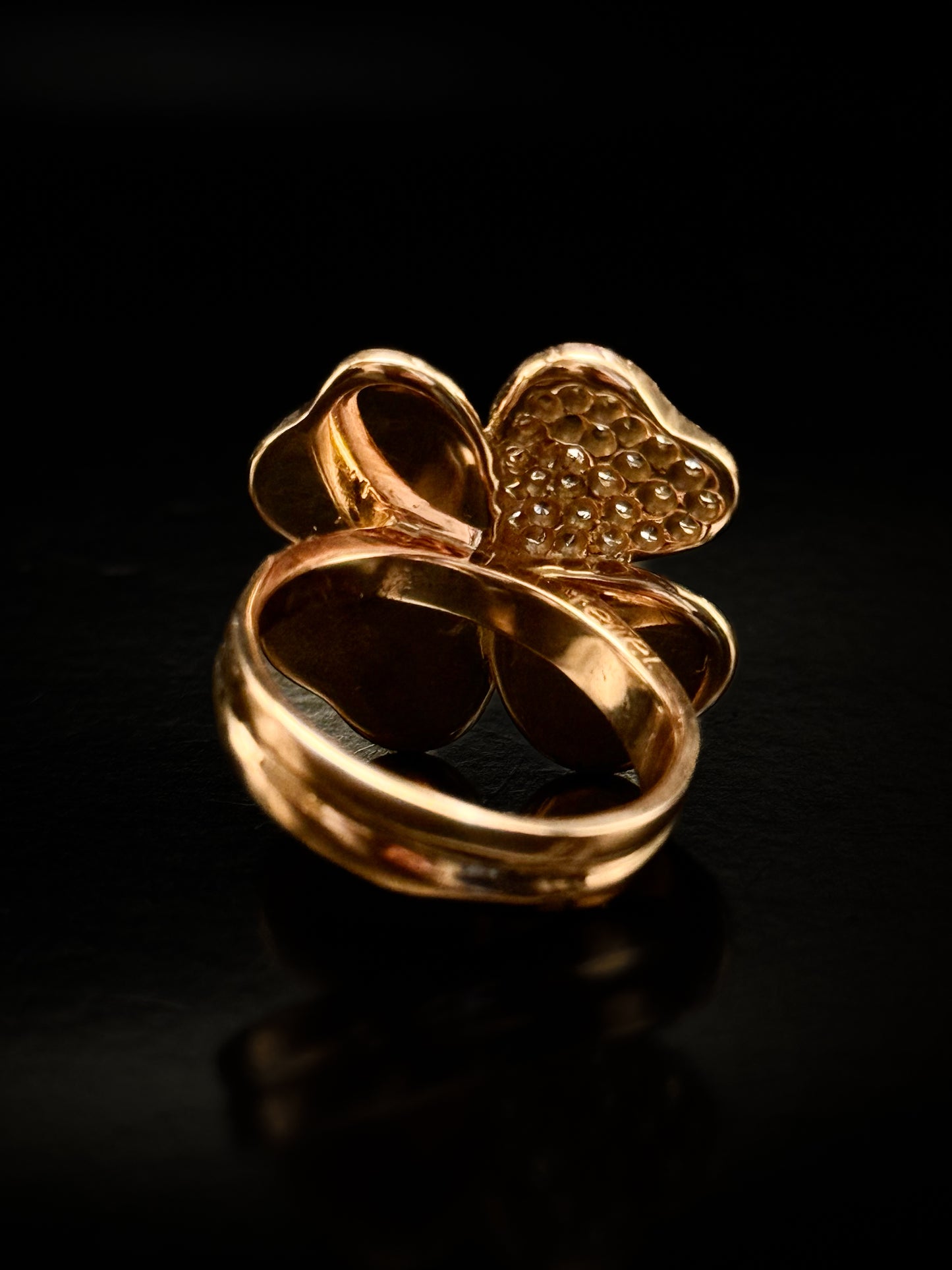 Bague trèfle à quatre feuilles