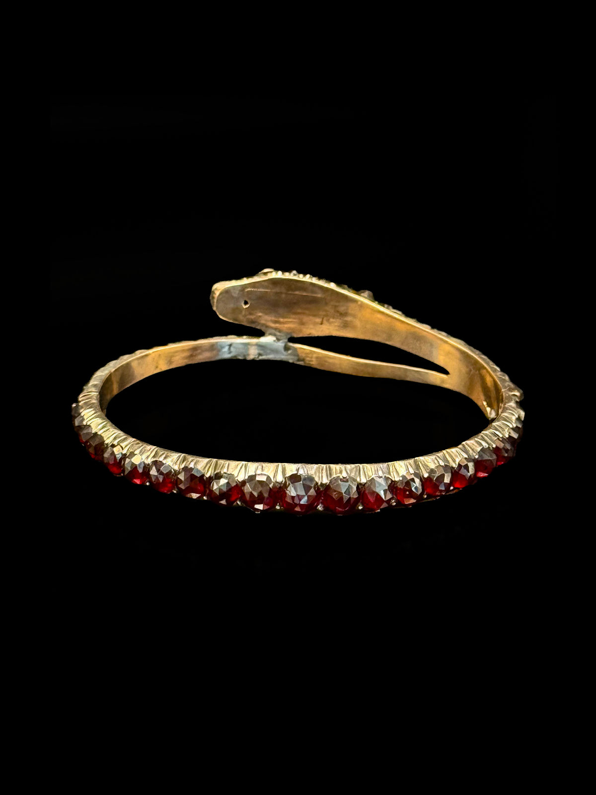 Bracelet serpent en grenat