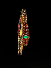 Bracelet serpent en grenat