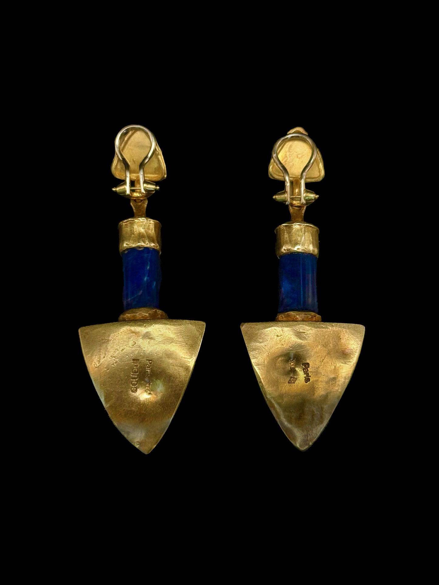 Boucles d'oreilles lapis-lazuli