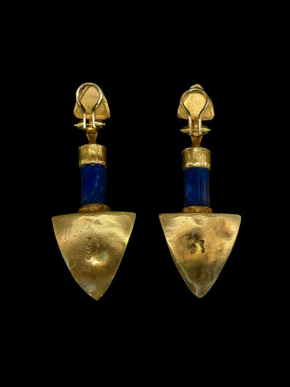 Boucles d'oreilles lapis-lazuli