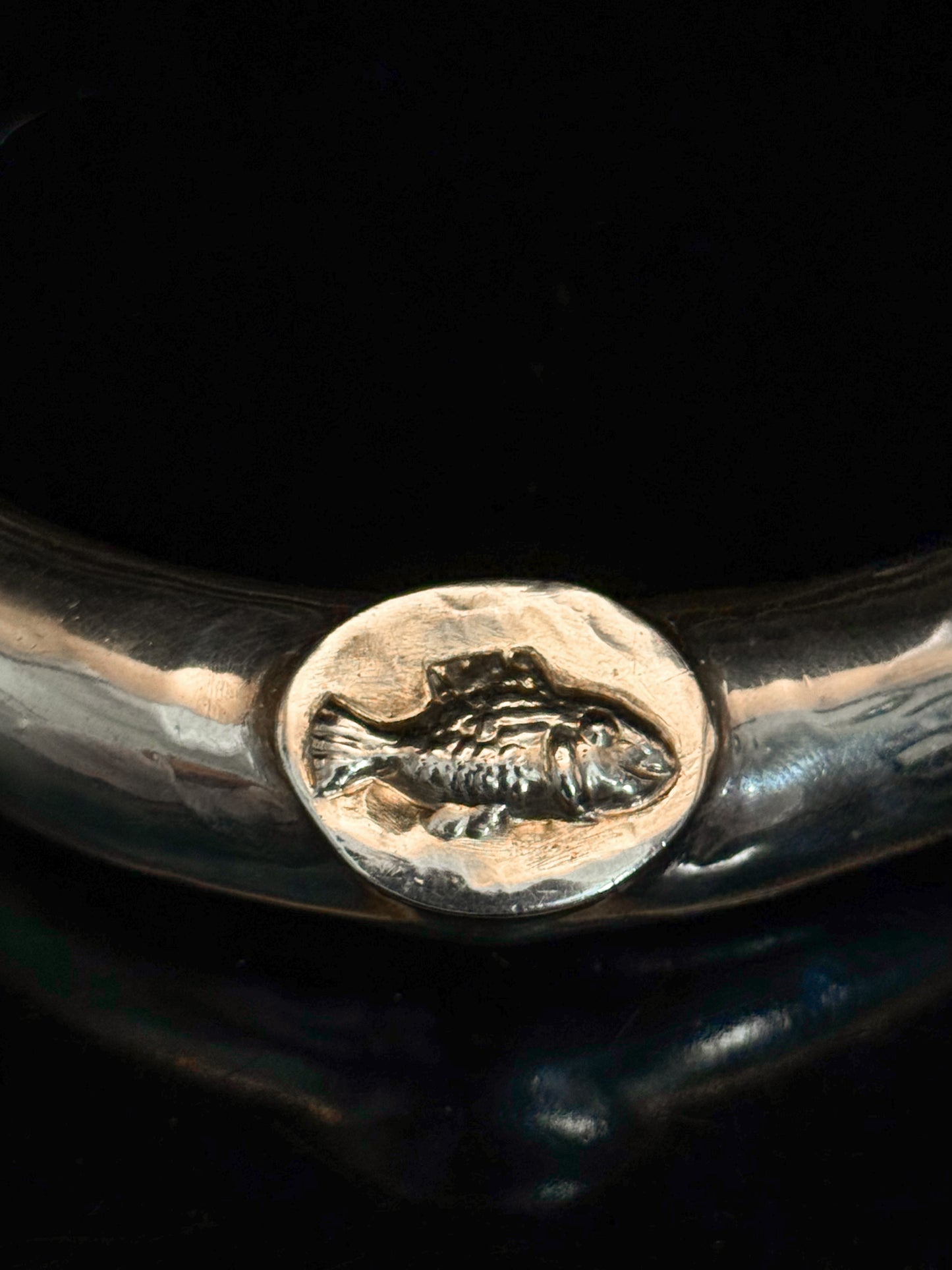 Fish torque necklace