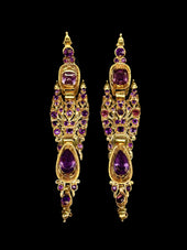Iberian amethyst earrings
