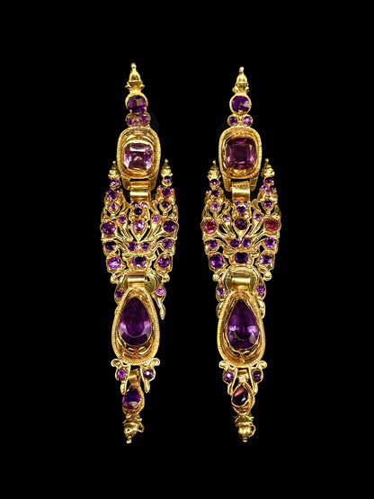 Iberian amethyst earrings